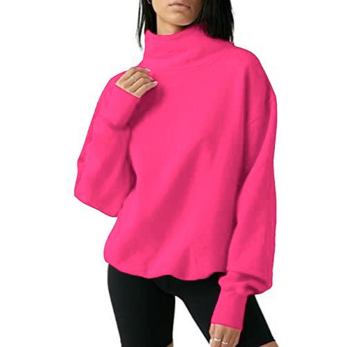 Camille | Oversized Turtleneck Pullover Sweatshirt