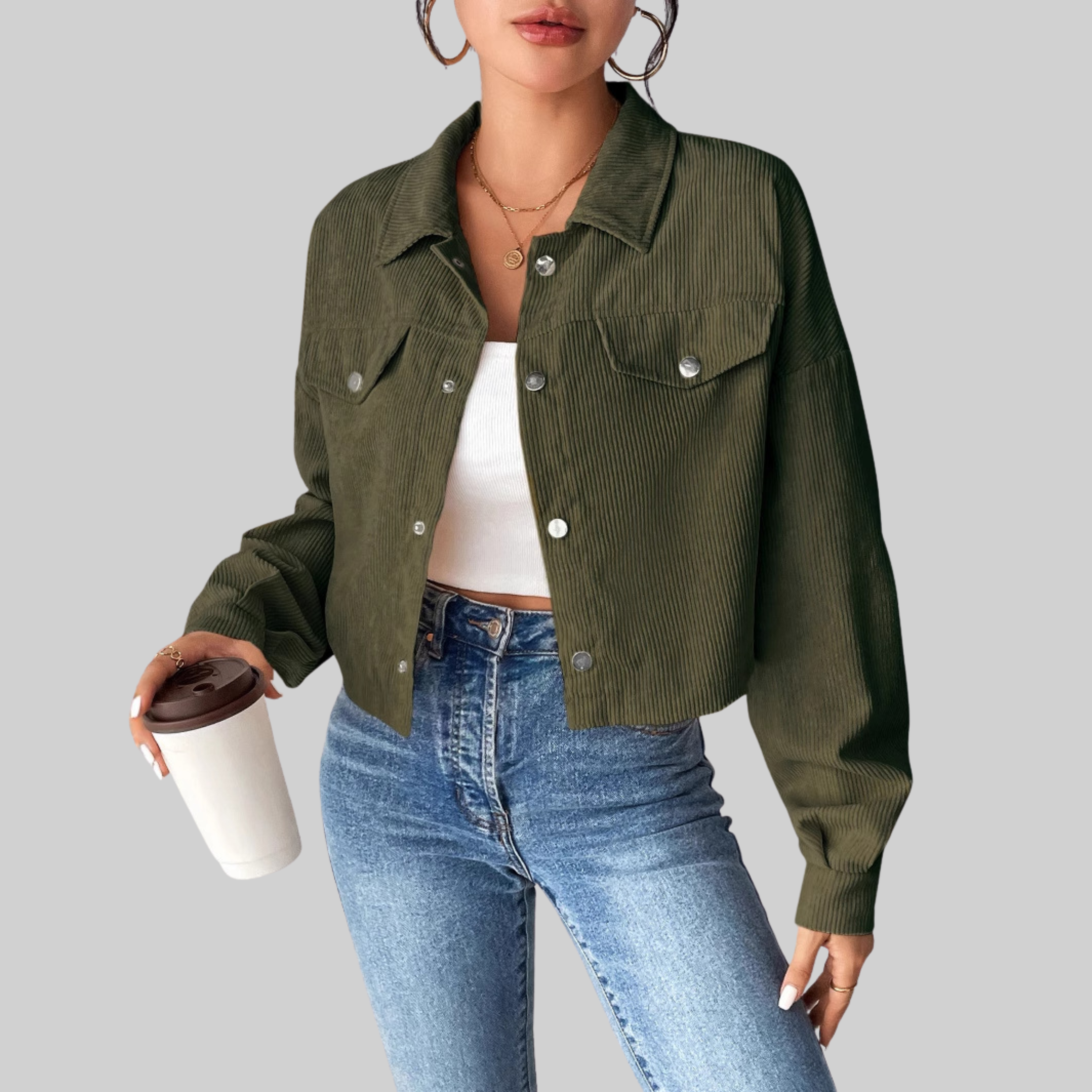 Estrella | Classic Collared Button-Front Jacket