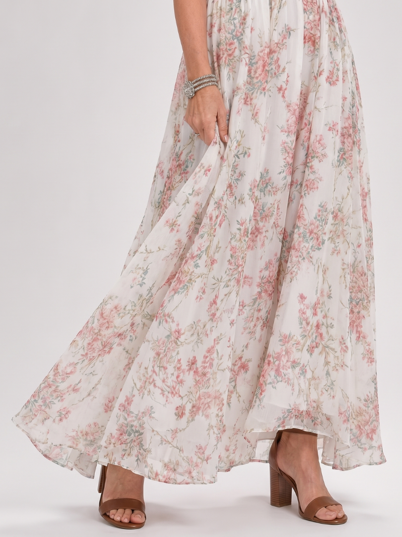 Ilene | Floral Print Midi Dress