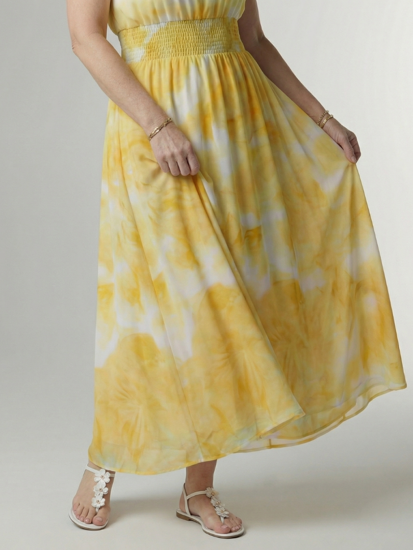 Rayna | Gathered Halter Midi Dress