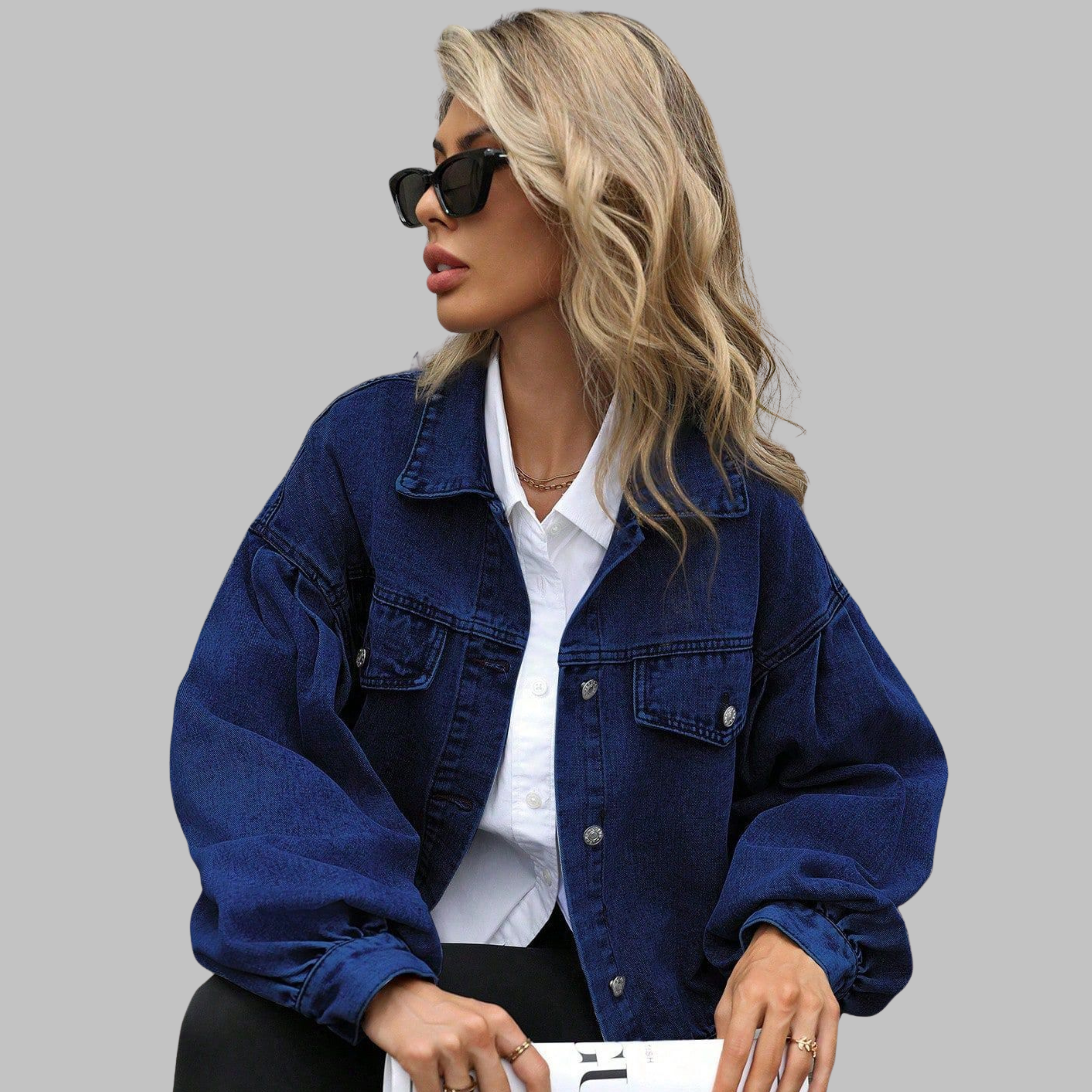 Camille | Long Sleeve Button-Down Jacket