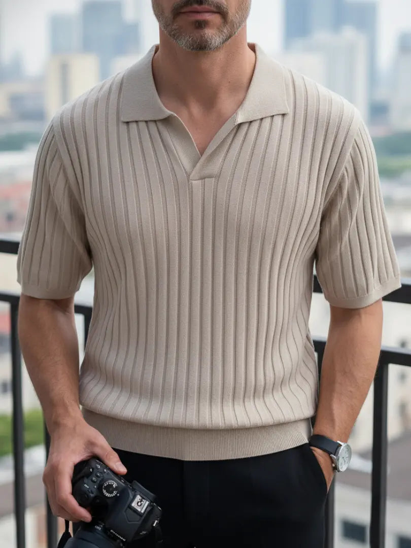 Otto | Ribbed Mesh T-Shirt