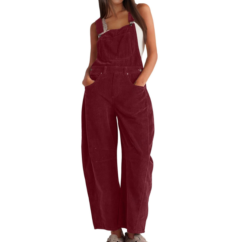 Tara | Wide Leg Overalls Jumpsuit