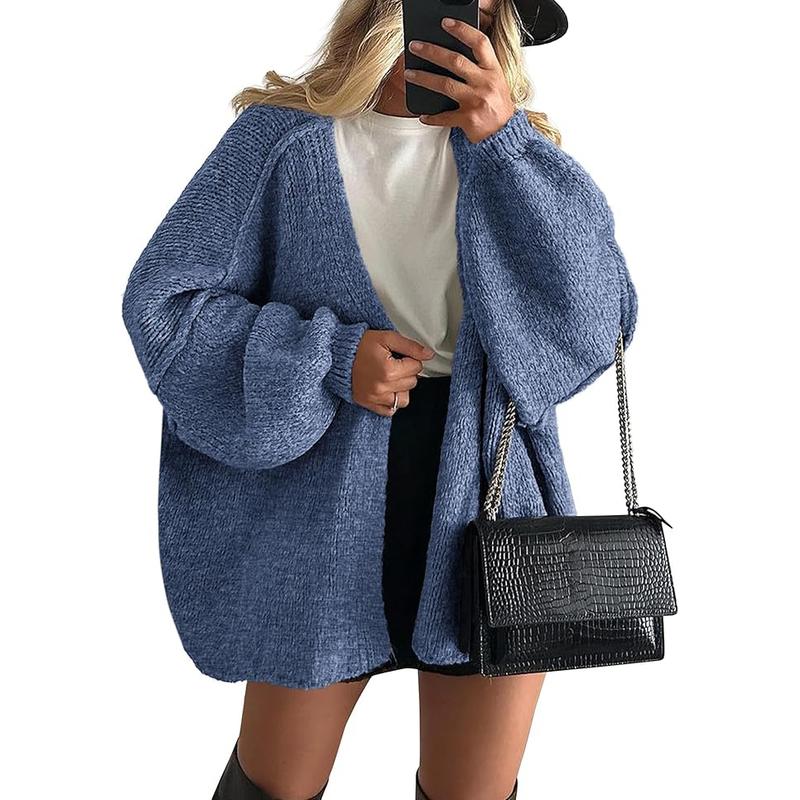 Veronika | Oversized Lantern Sleeve Knit Cardigan