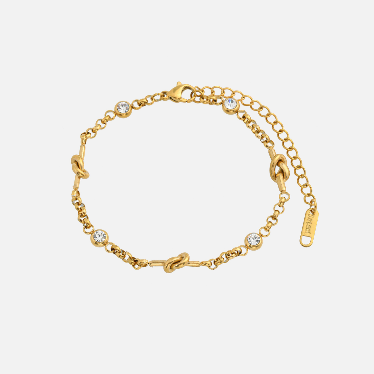 Bess | Gold-Tone Crystal Bracelet