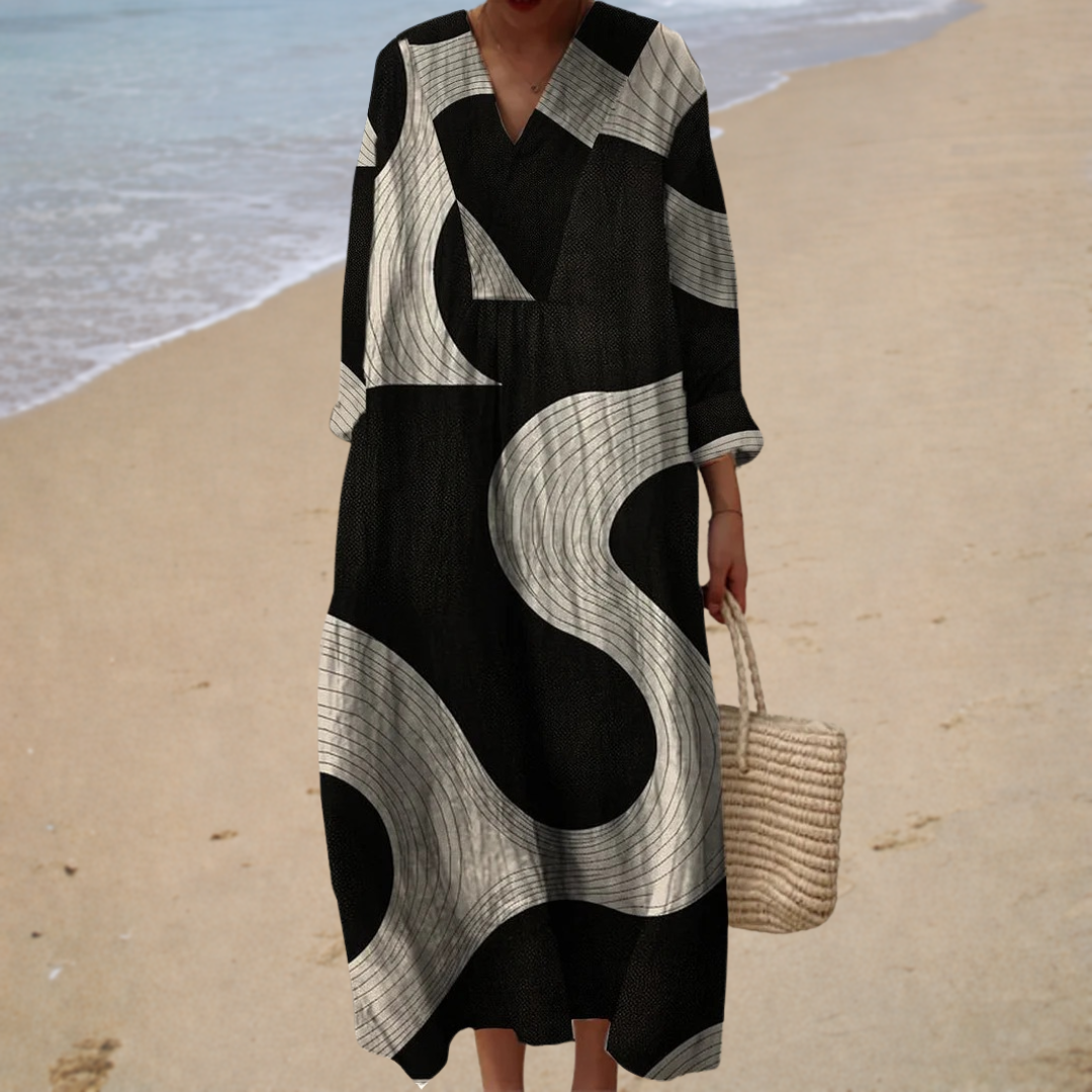Britt | Long Floral Beach Dress