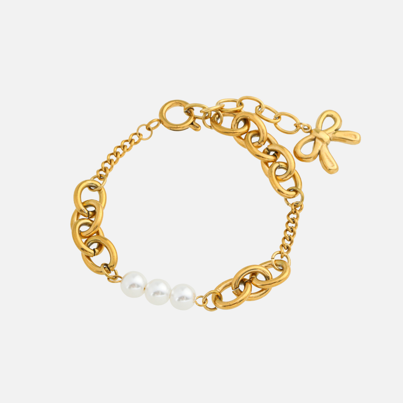 Frieda | Pearl Chain Bracelet