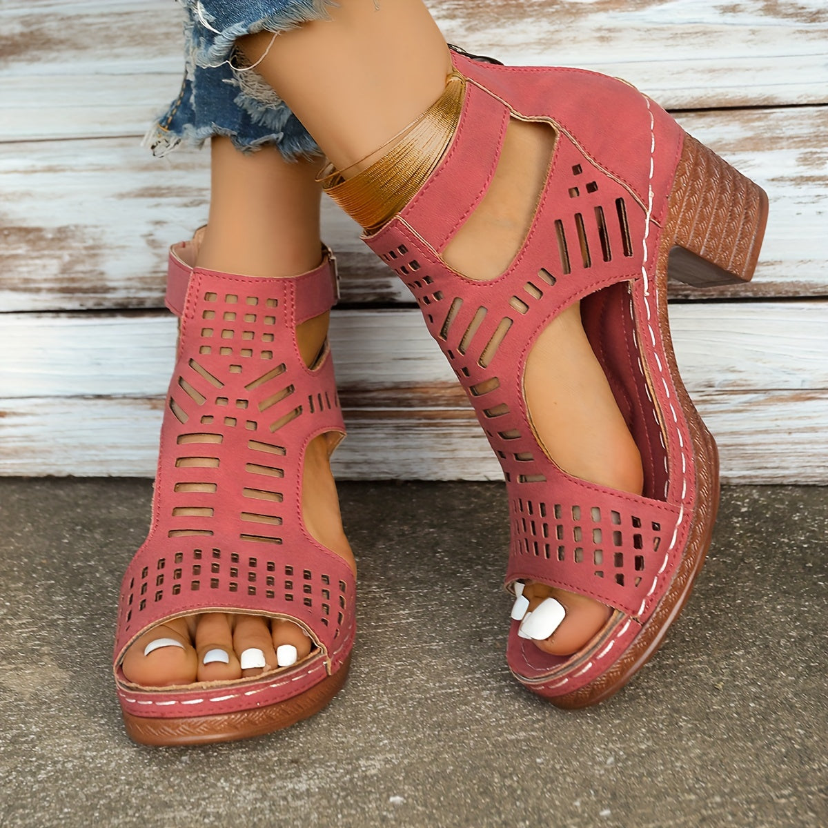 Diana | Ergonomic Block Heel Sandals