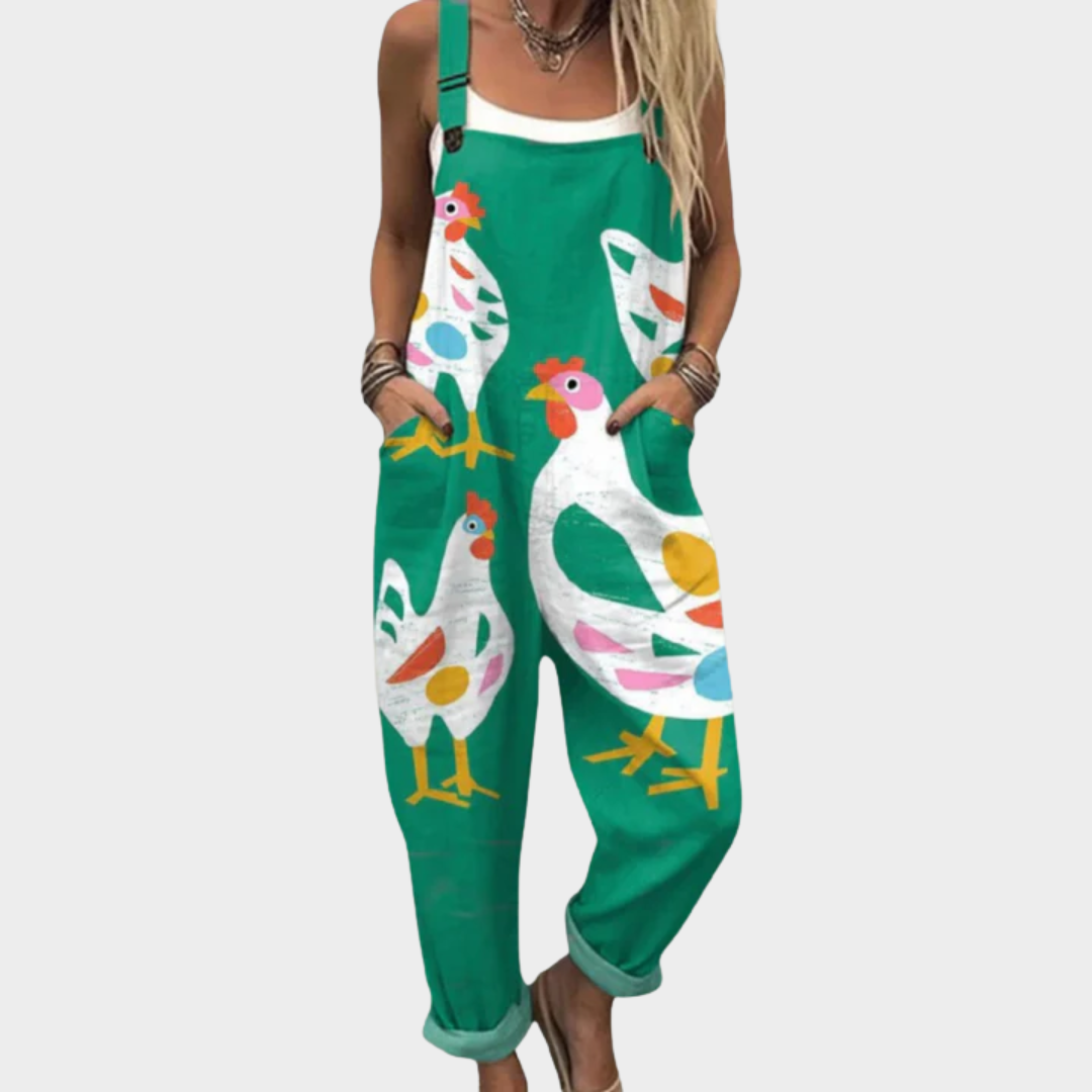 Ursulina | Printed Wide-Leg Jumpsuit