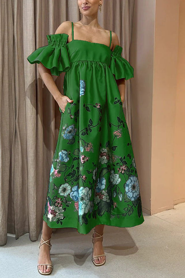 Virginia | Elegant Dress with Unique Sleeves & Pockets