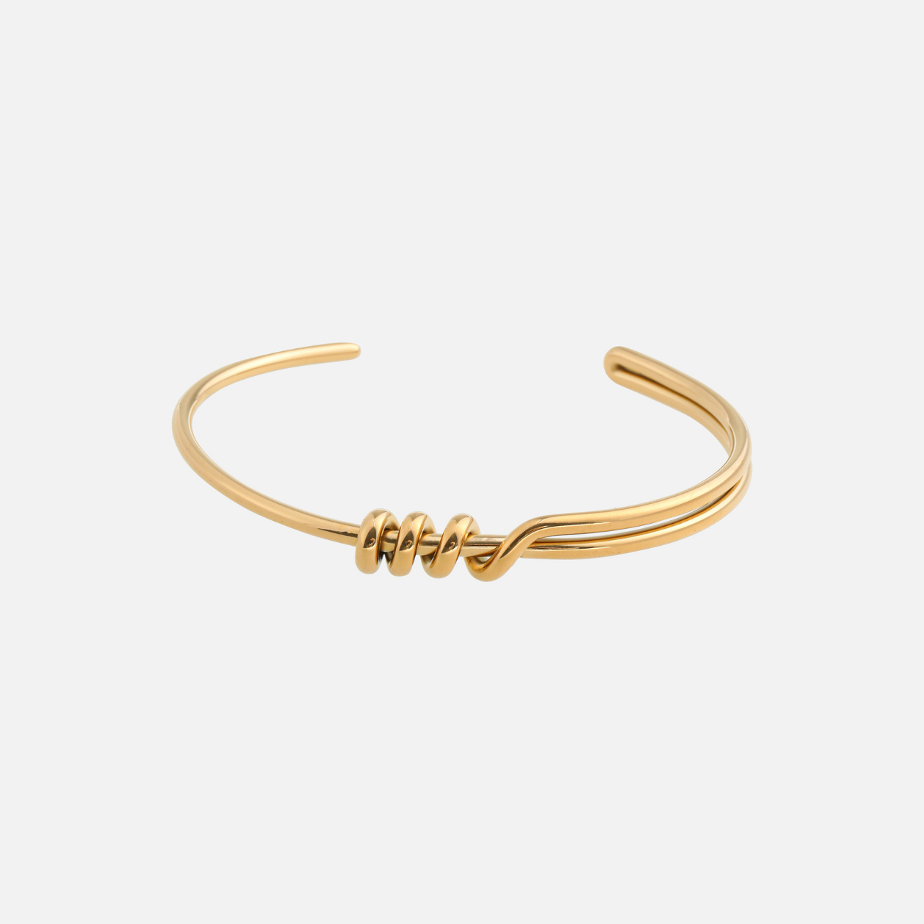 Waltraud | Gold-Tone Open Cuff Bracelet