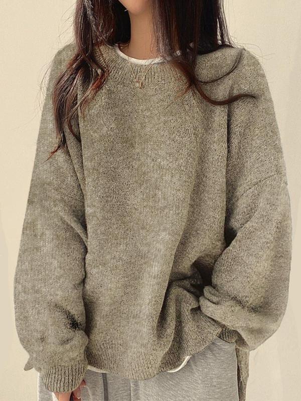 Céleste | Cozy Round Neck Knit Sweater