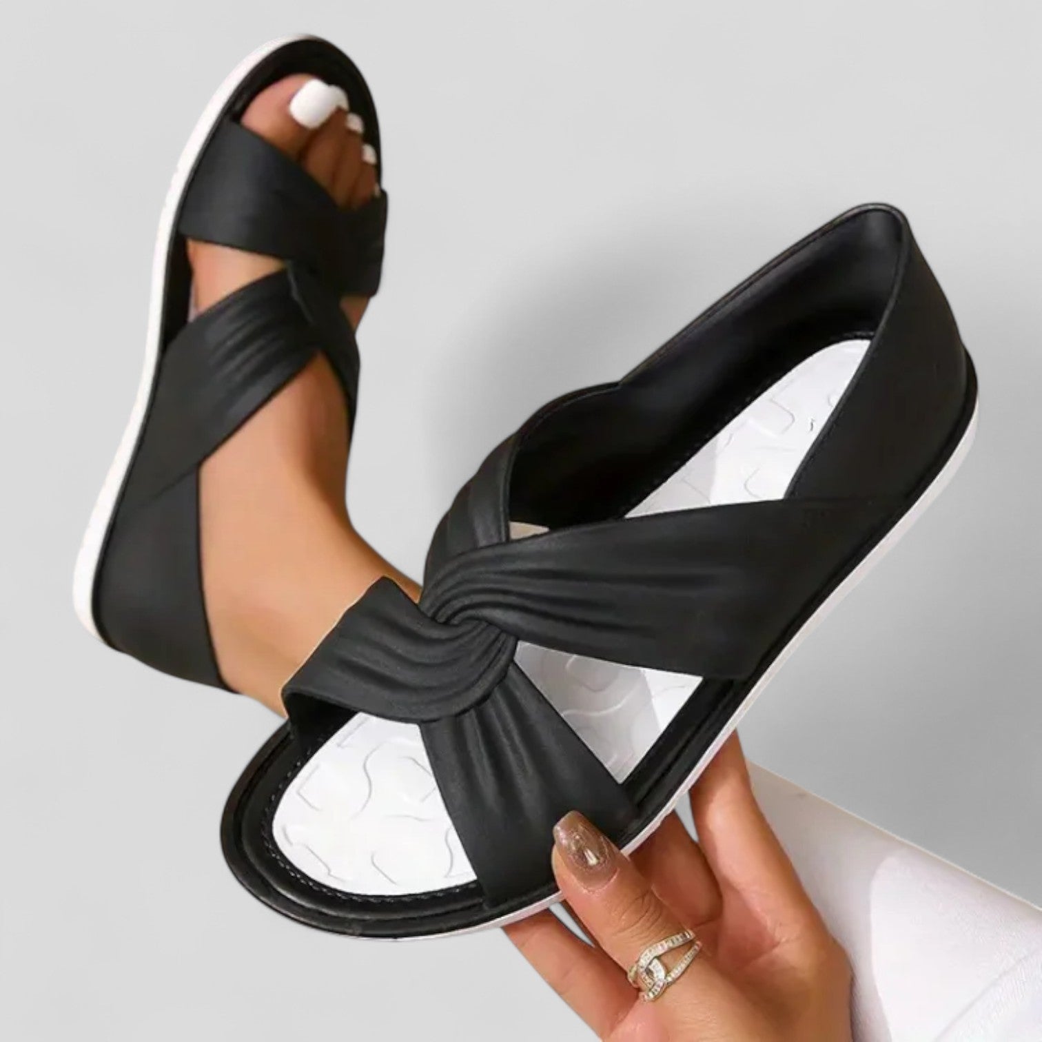Judy | Orthopedic Crossover Strap Sandals