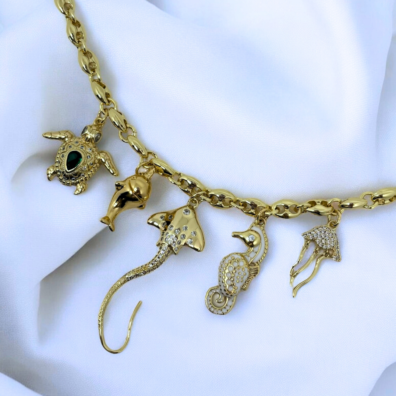 Jutta | Ocean-Inspired Gold-Plated Necklace