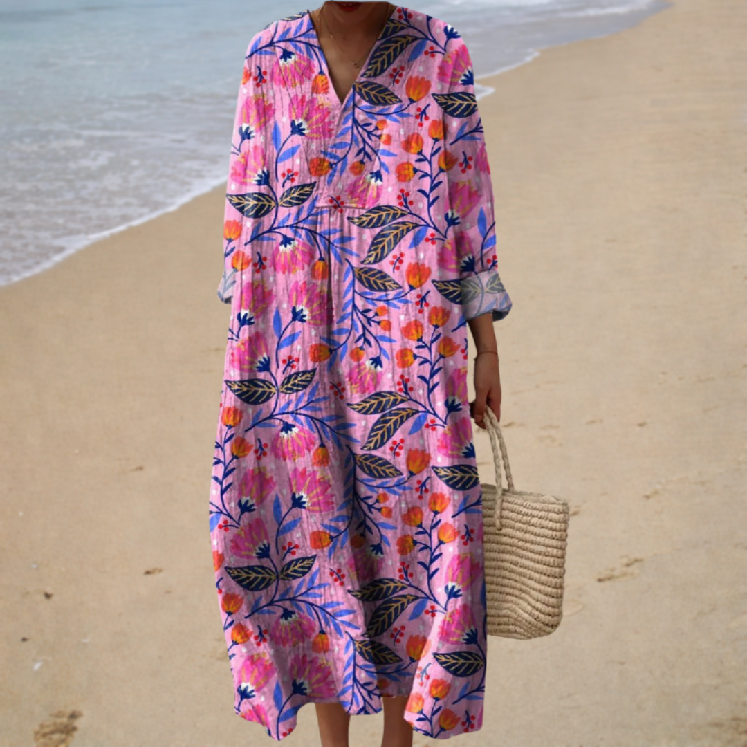 Emilee | Long Floral Boho Maxi Dress