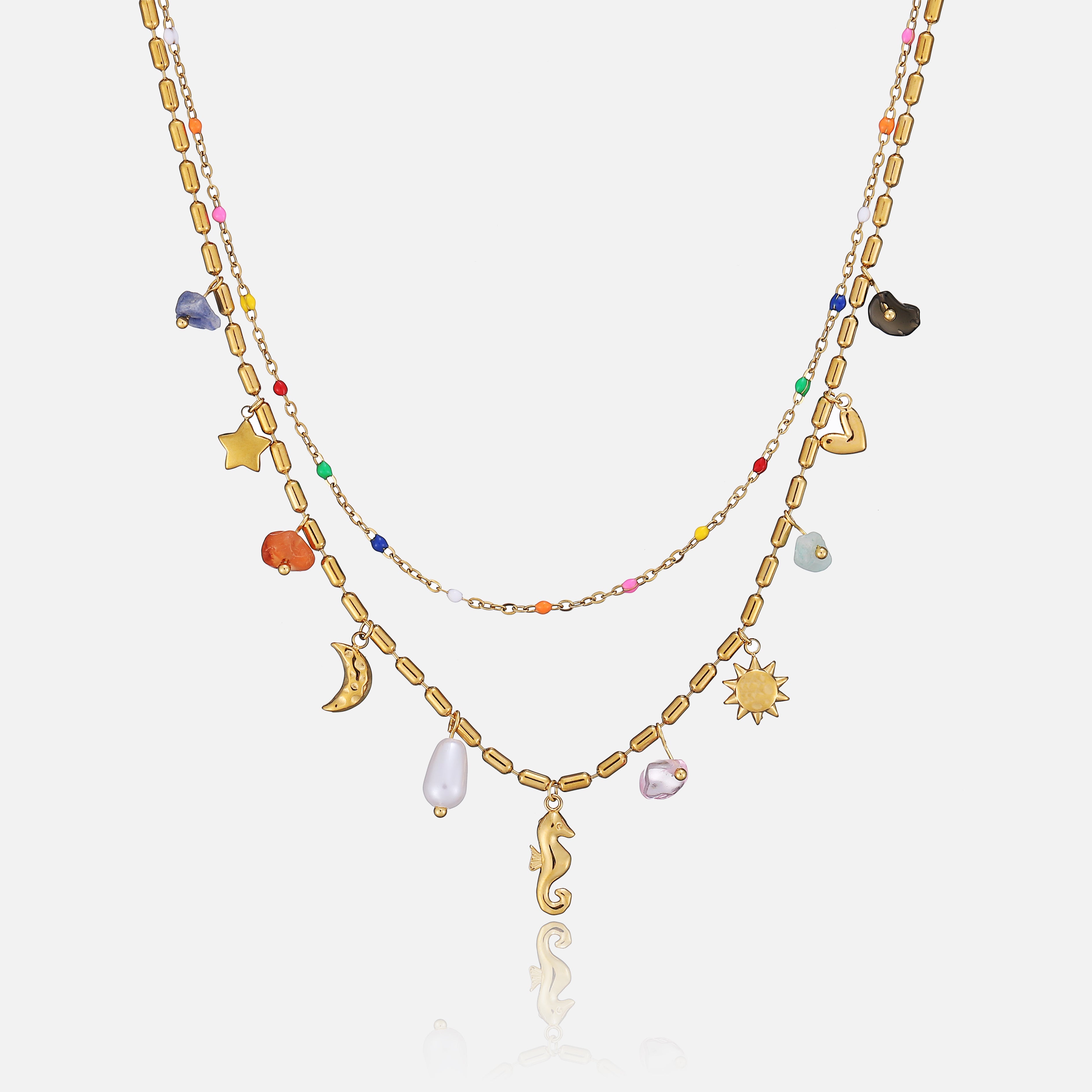 Via | Colorful Charm Necklace