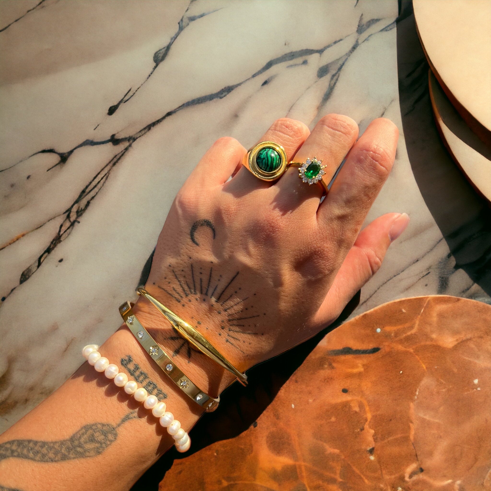 Laiyla | Saffron Gemstone Statement Ring