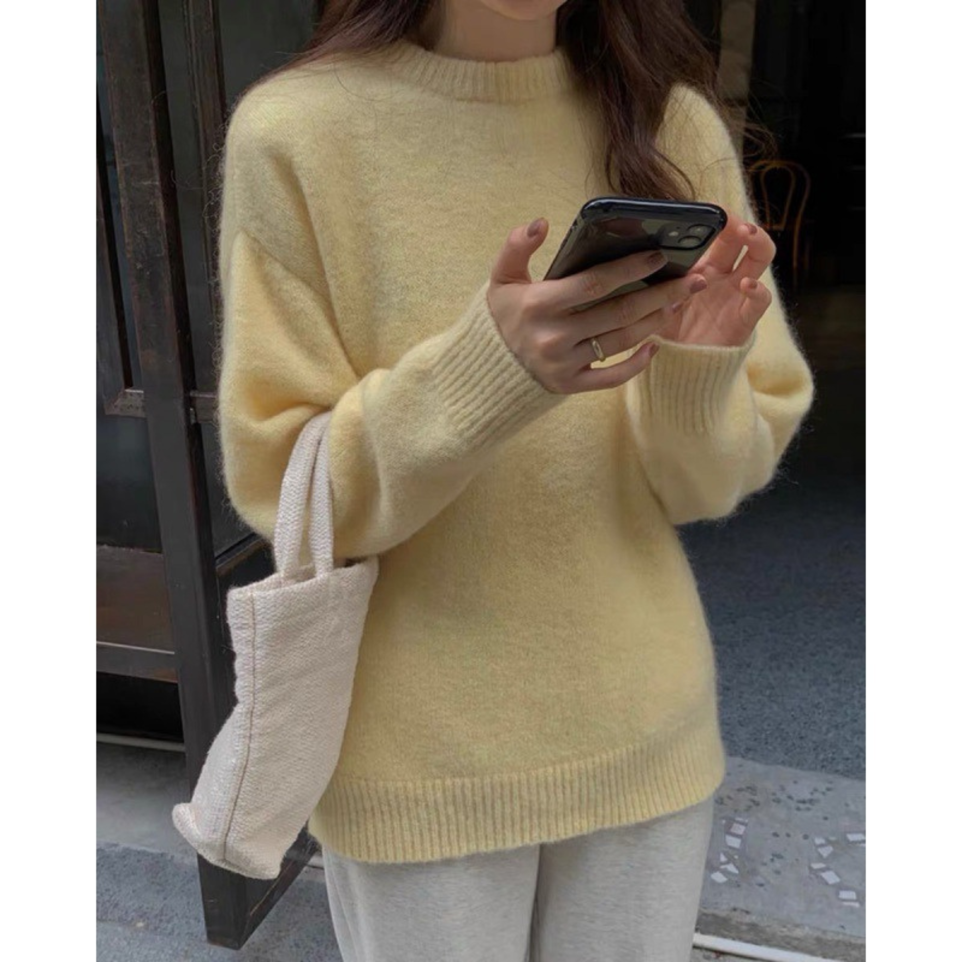 Camille | Cozy Long Sleeve Round Neck Sweater