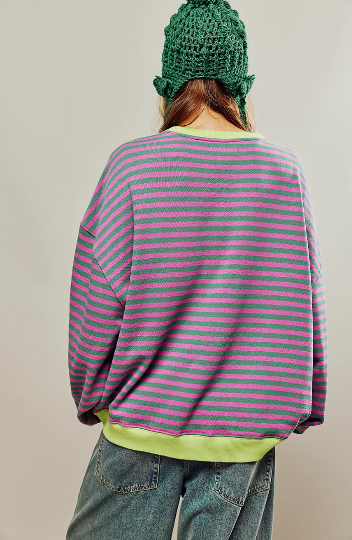 Callie | Striped Oversized Cozy Sweater