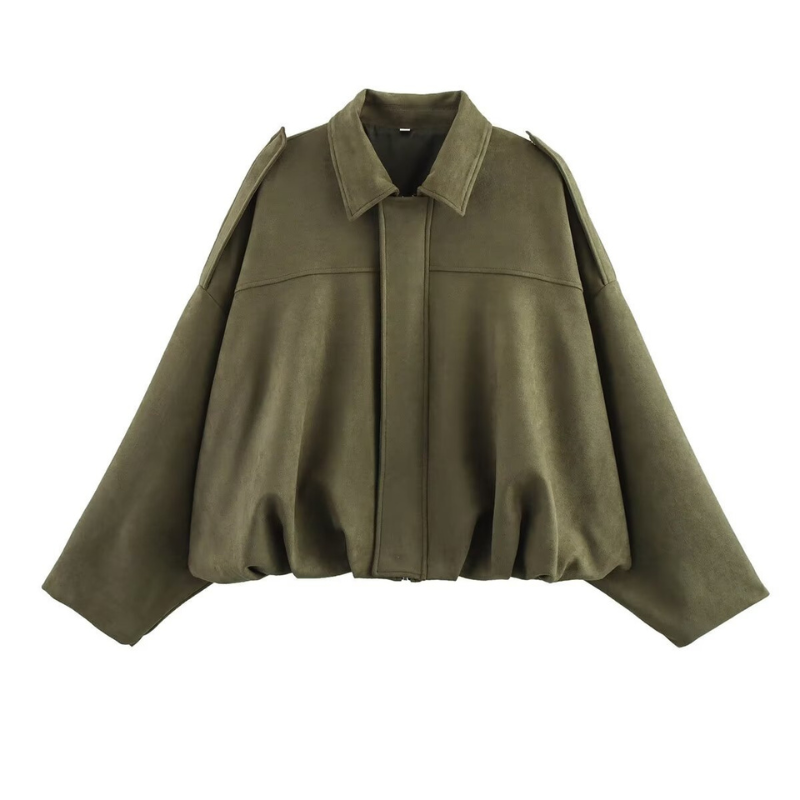 Aviara | Cropped Structured Aviator Jacket