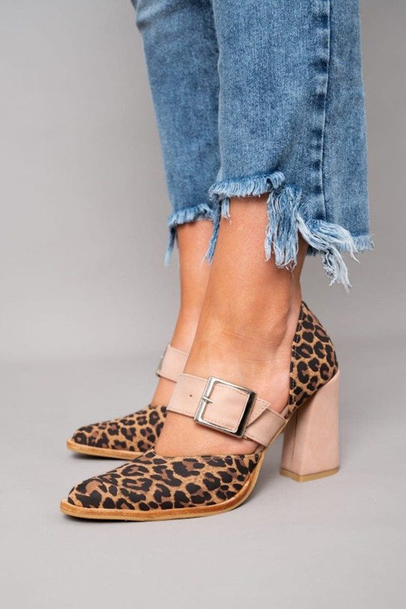 Clarice | Bold Leopard Block Heels