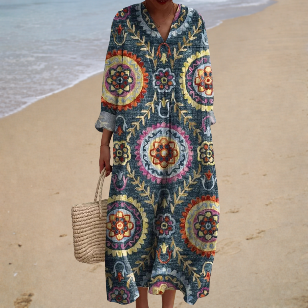 Alanna | Boho Maxi Dress