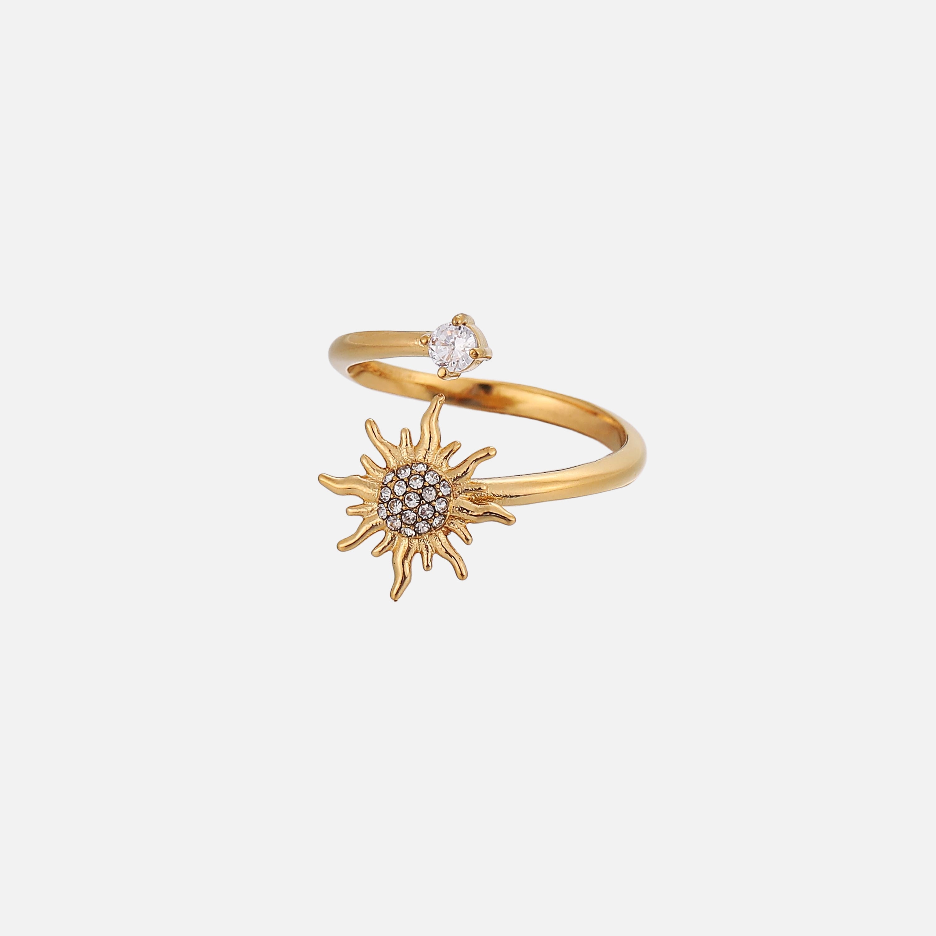 Pauline | Sunburst Adjustable Ring