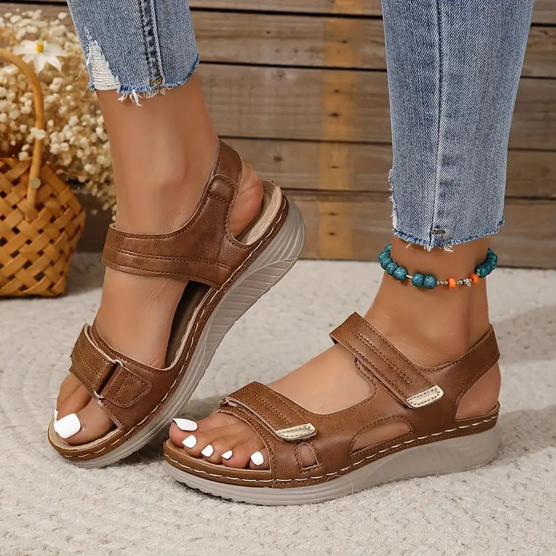 Fay | Orthopedic Leather Support Sandals