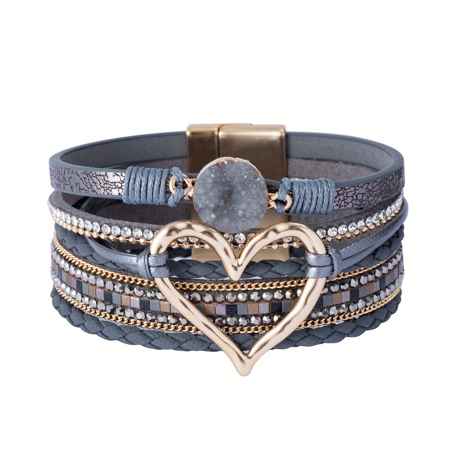 Jennifer | Bohemian Multi-Layer Leather Bracelet