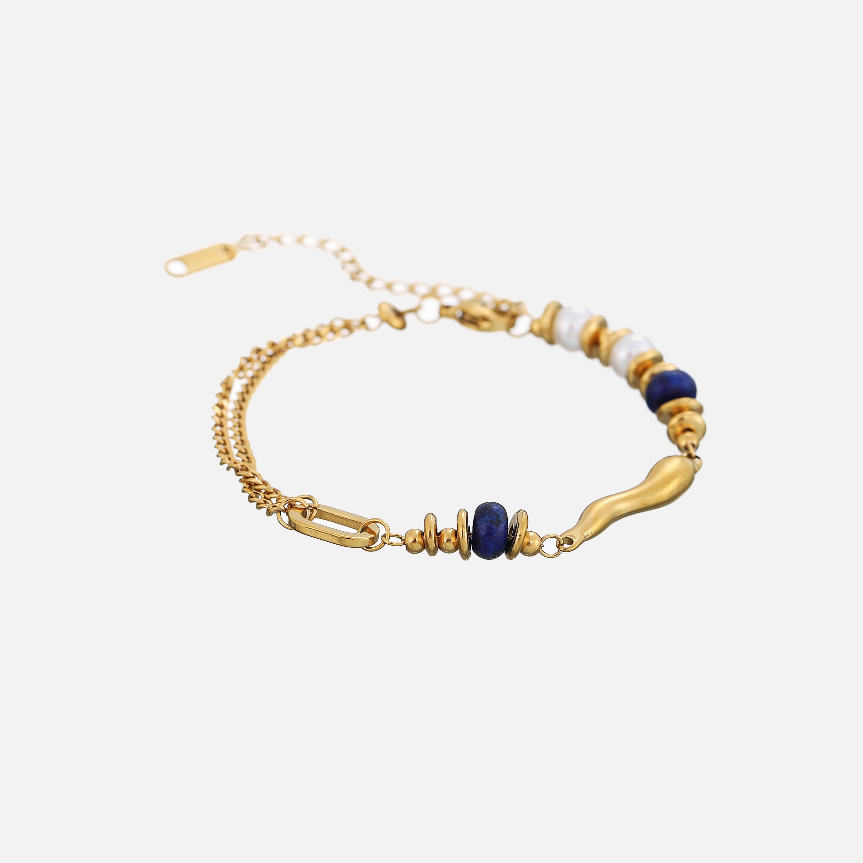 Sheridan | Blue & Gold Bracelet