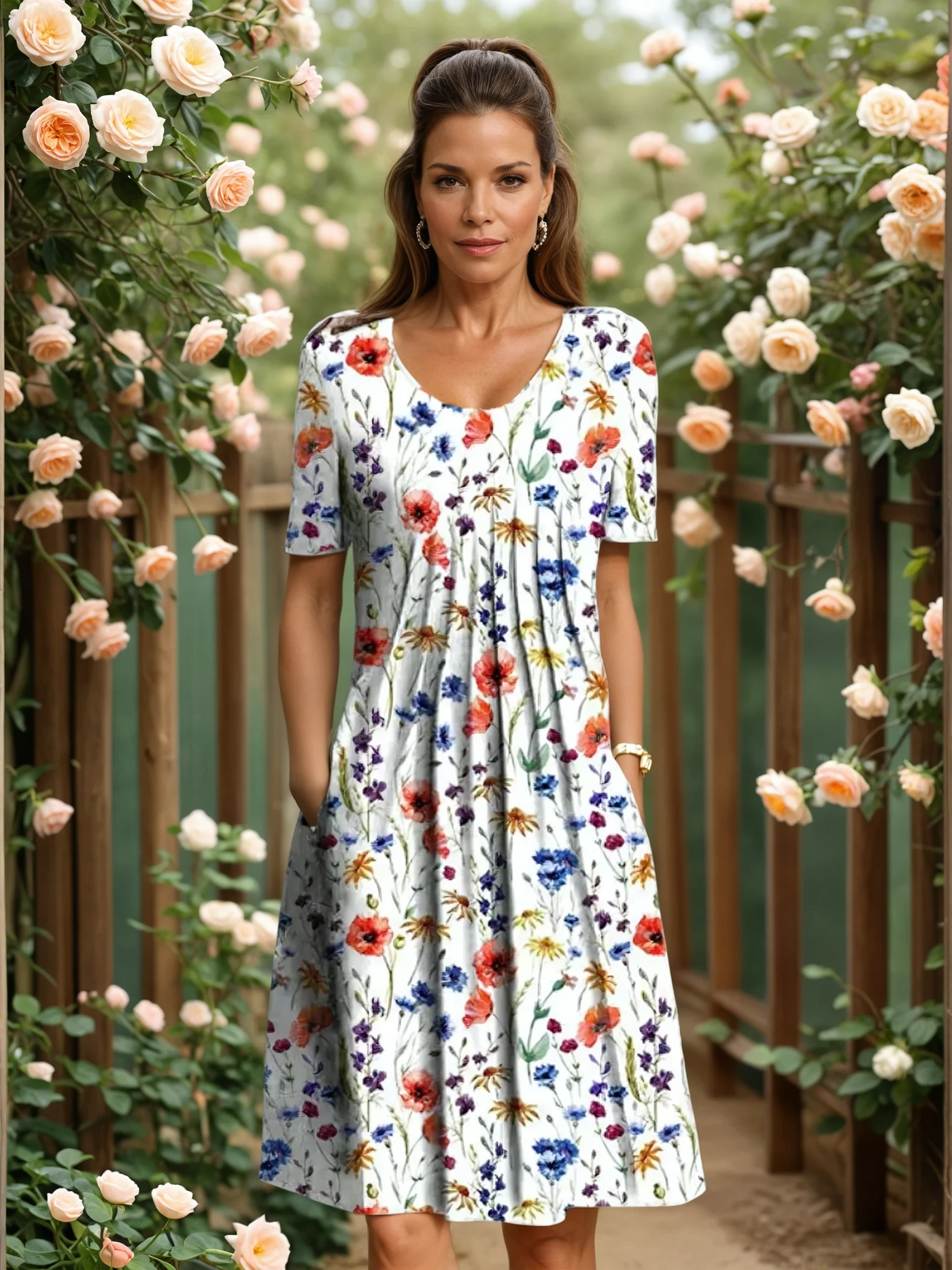 Cristina | Tummy-Control Midi Dress