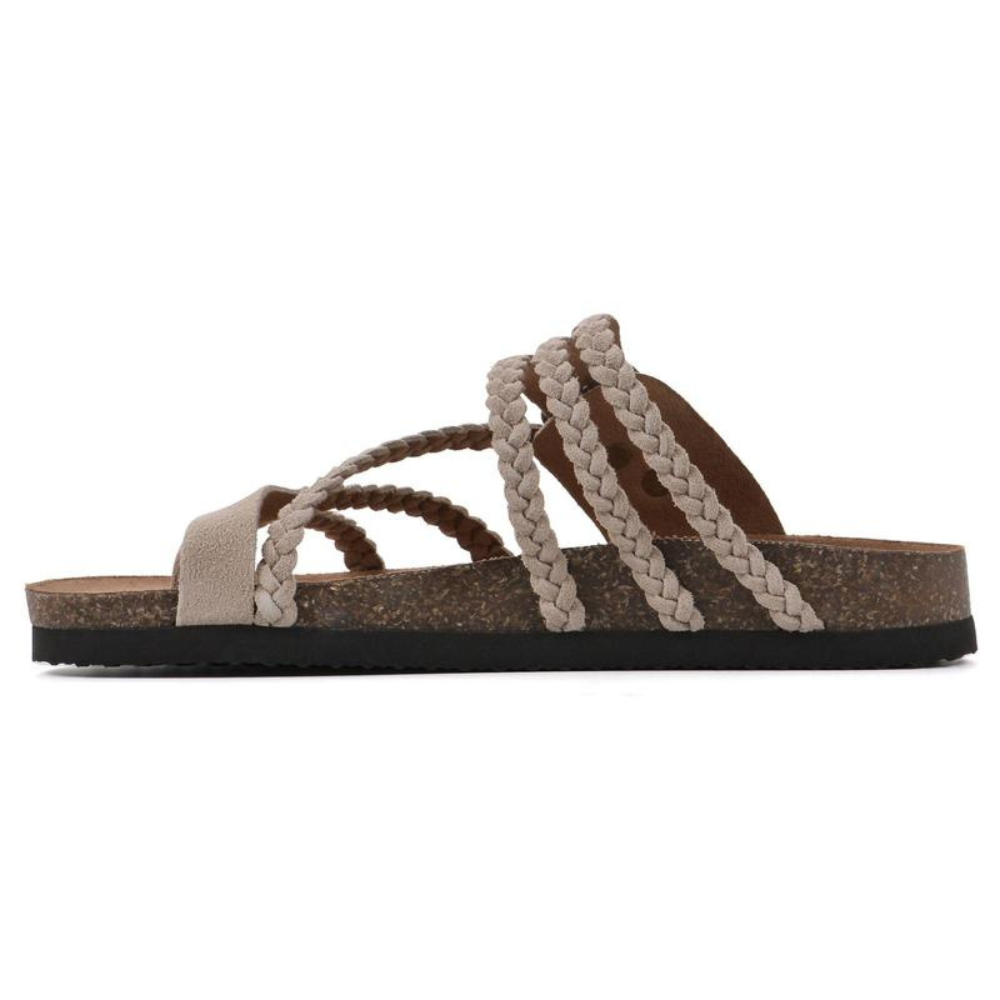 Brynlee | Braided Cork Sandals