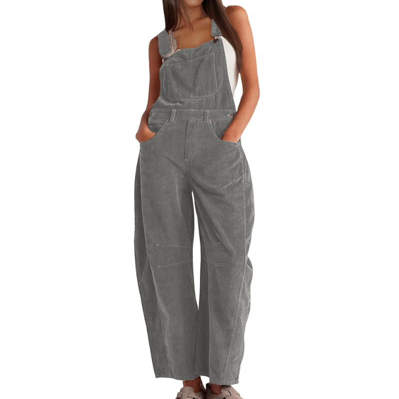 Tara | Wide Leg Overalls Jumpsuit