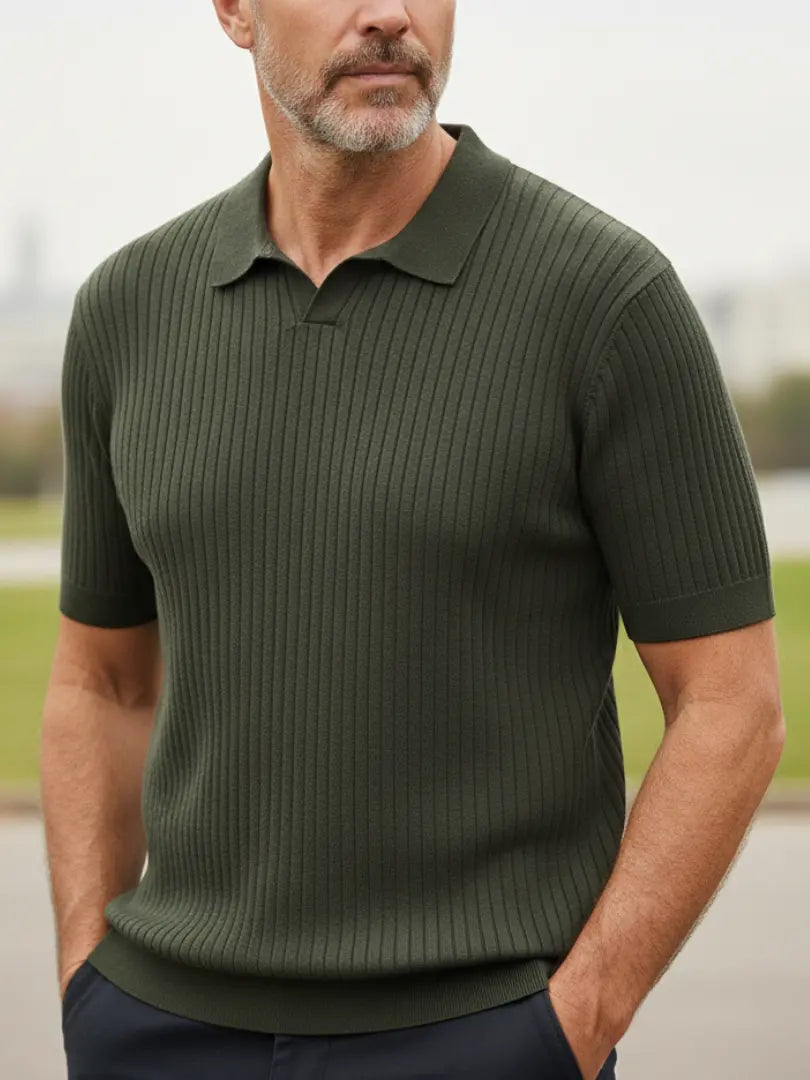 Worth | Ribbed Knit Polo