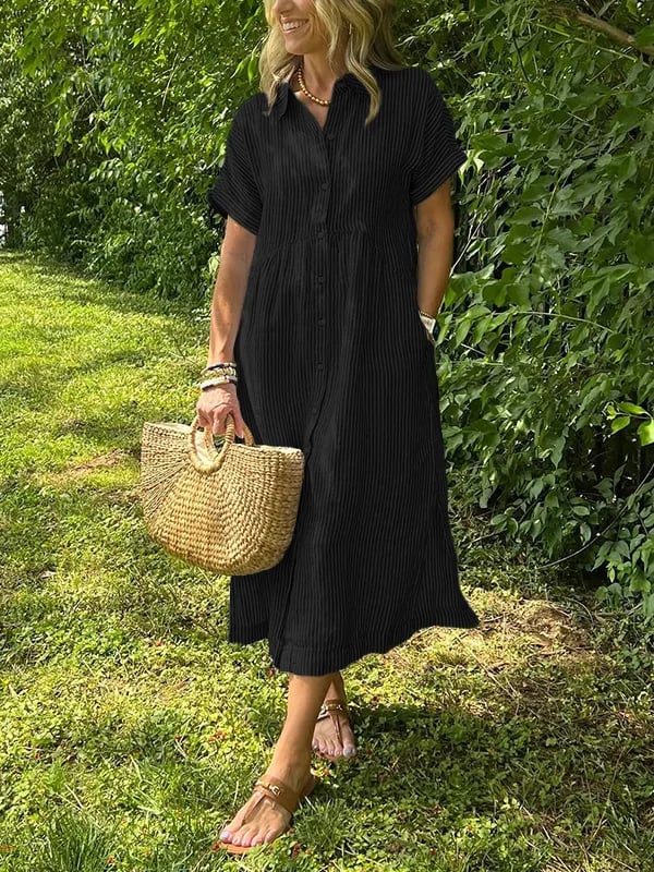 Mae | Striped Shirt Dress, Everyday Elegance