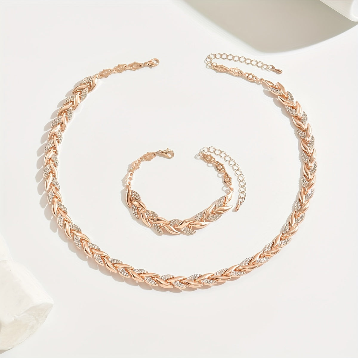 Vonda | Rhinestone Fish Tail Jewellery Set