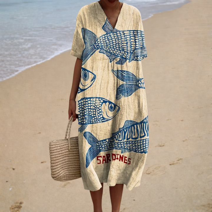 Delphine | Midi Artistic Dress