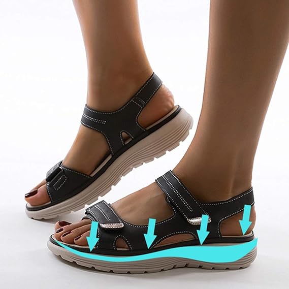 Fay | Orthopedic Leather Support Sandals