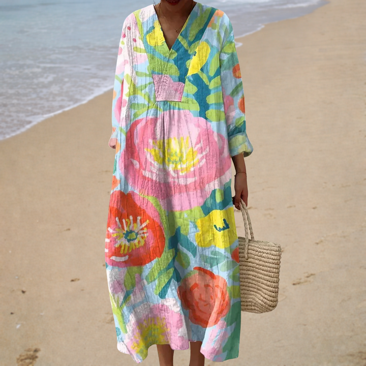 India | Long Floral Boho Dress