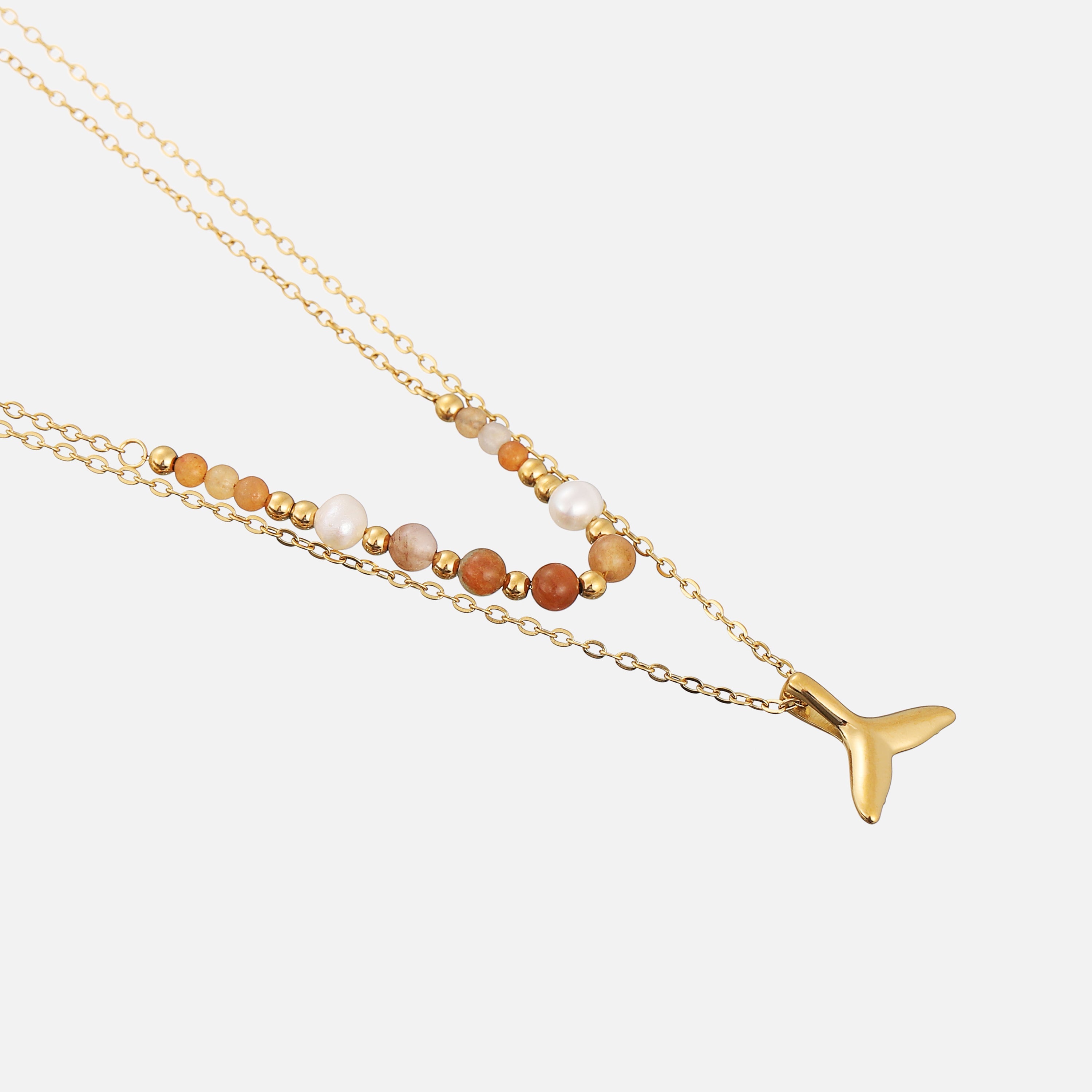 Kalina | Mermaid Tail Layered Necklace