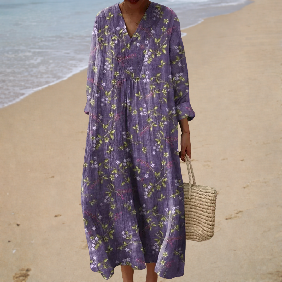Rosalita | Long Floral Beach Dress