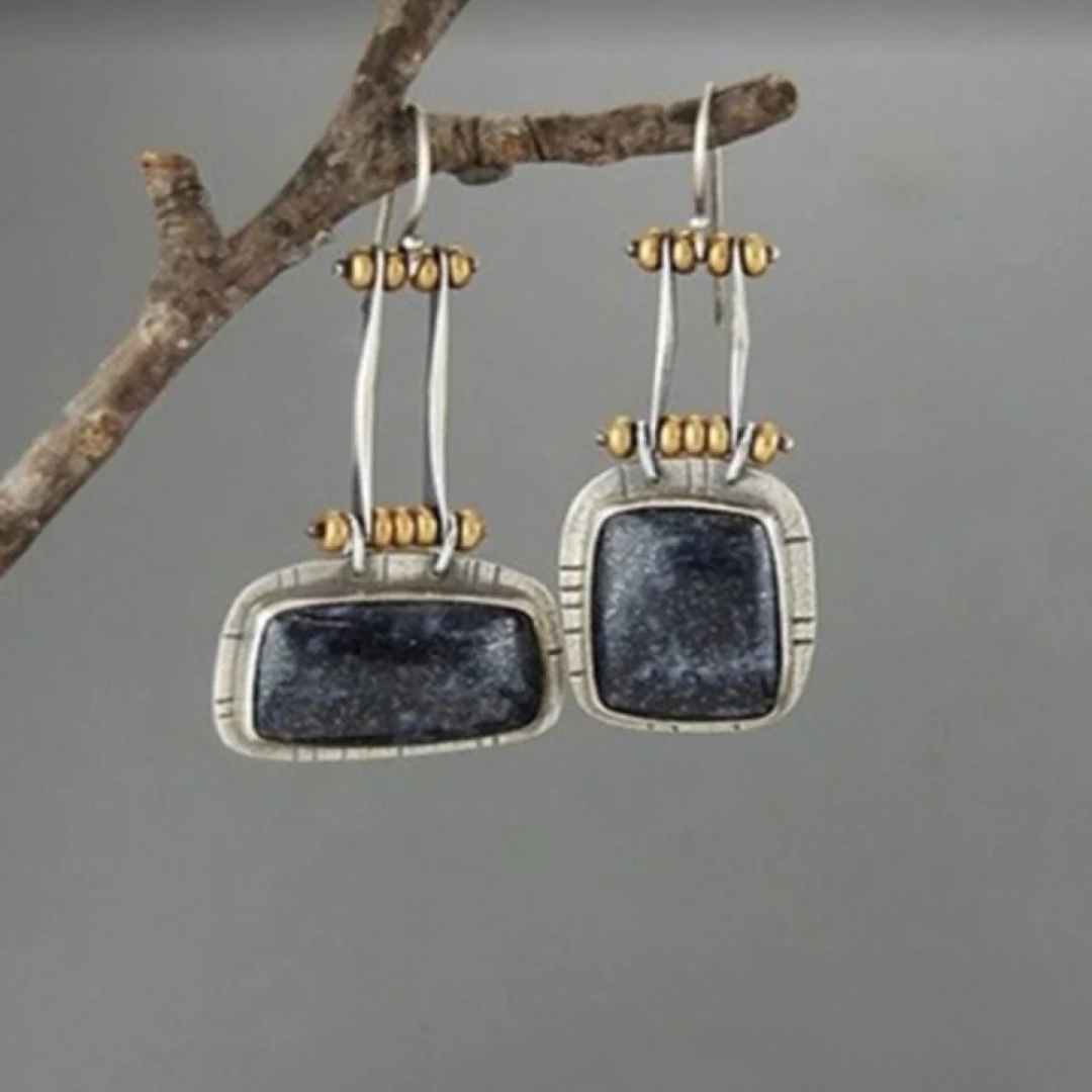 Xanthe | Vintage Silver Drop Earrings