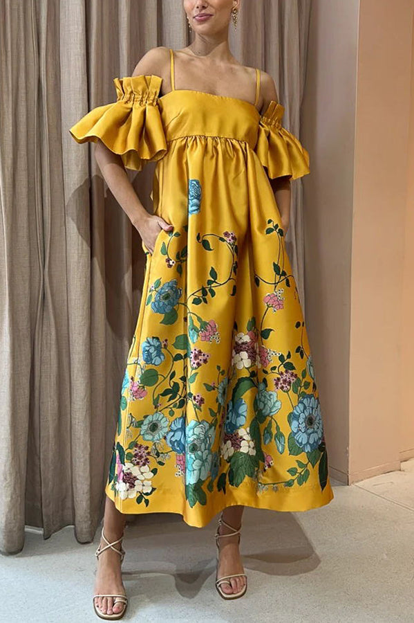 Virginia | Elegant Dress with Unique Sleeves & Pockets