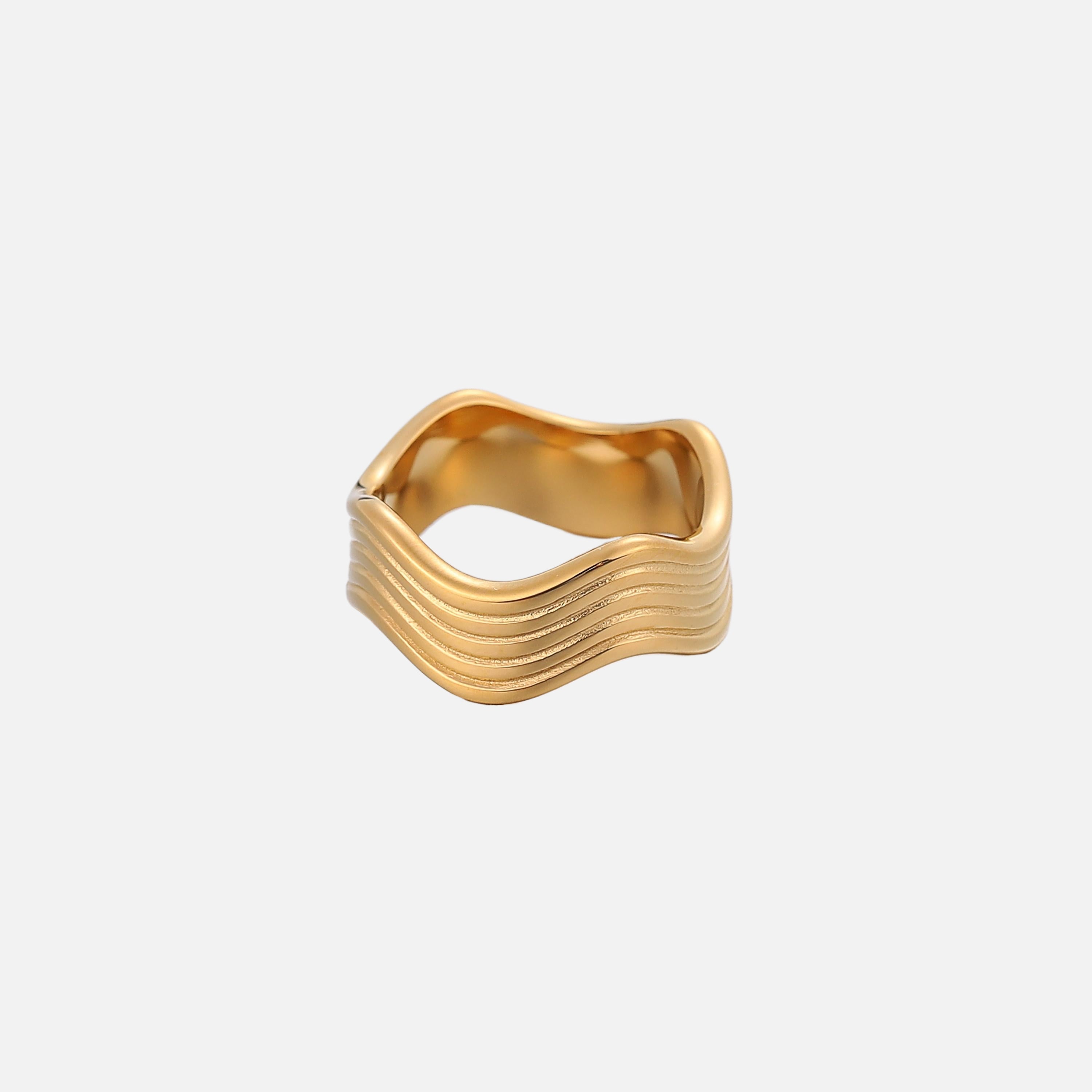 Zia | Sculptural Wave Statement Ring