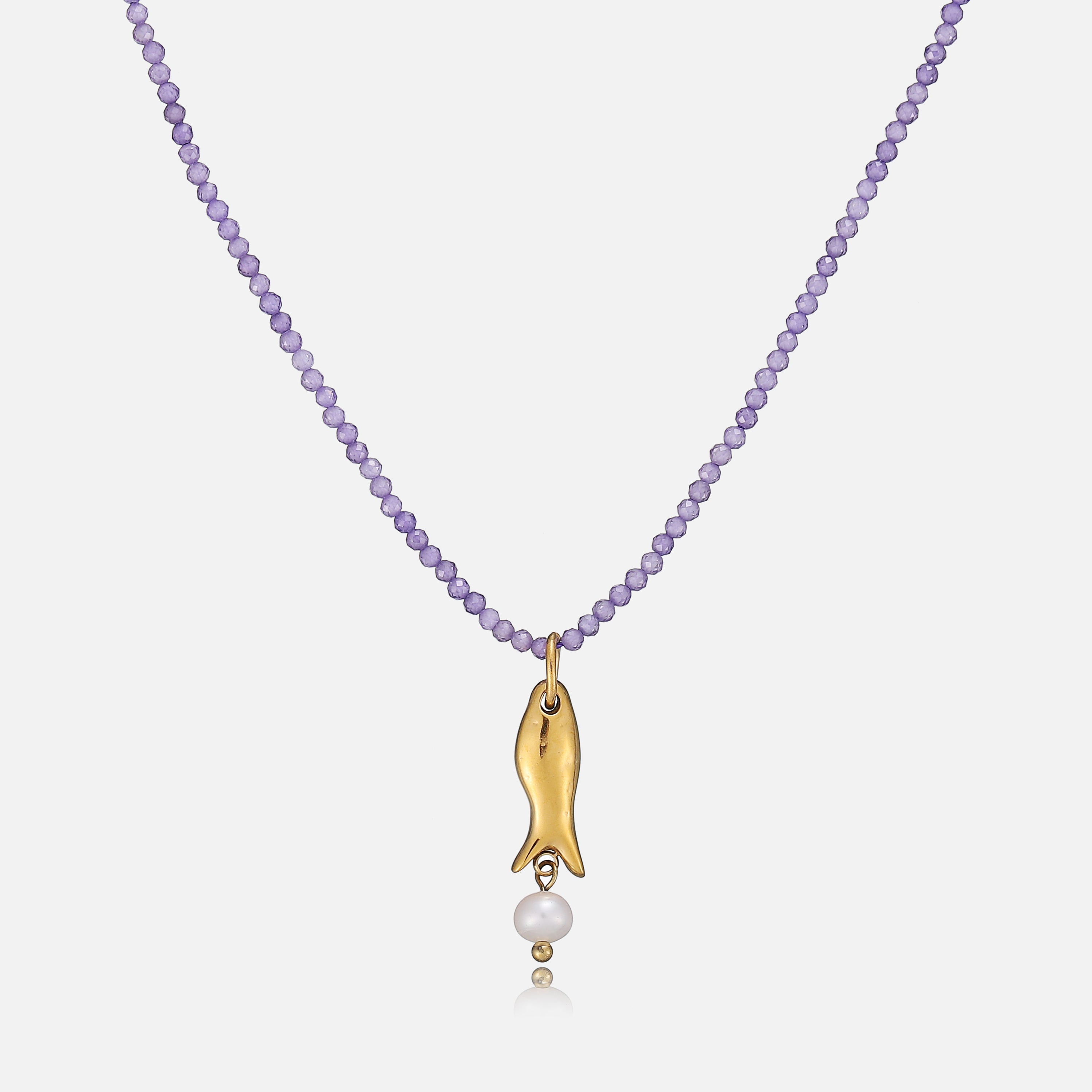 Cressida | Fishy Beaded Necklace