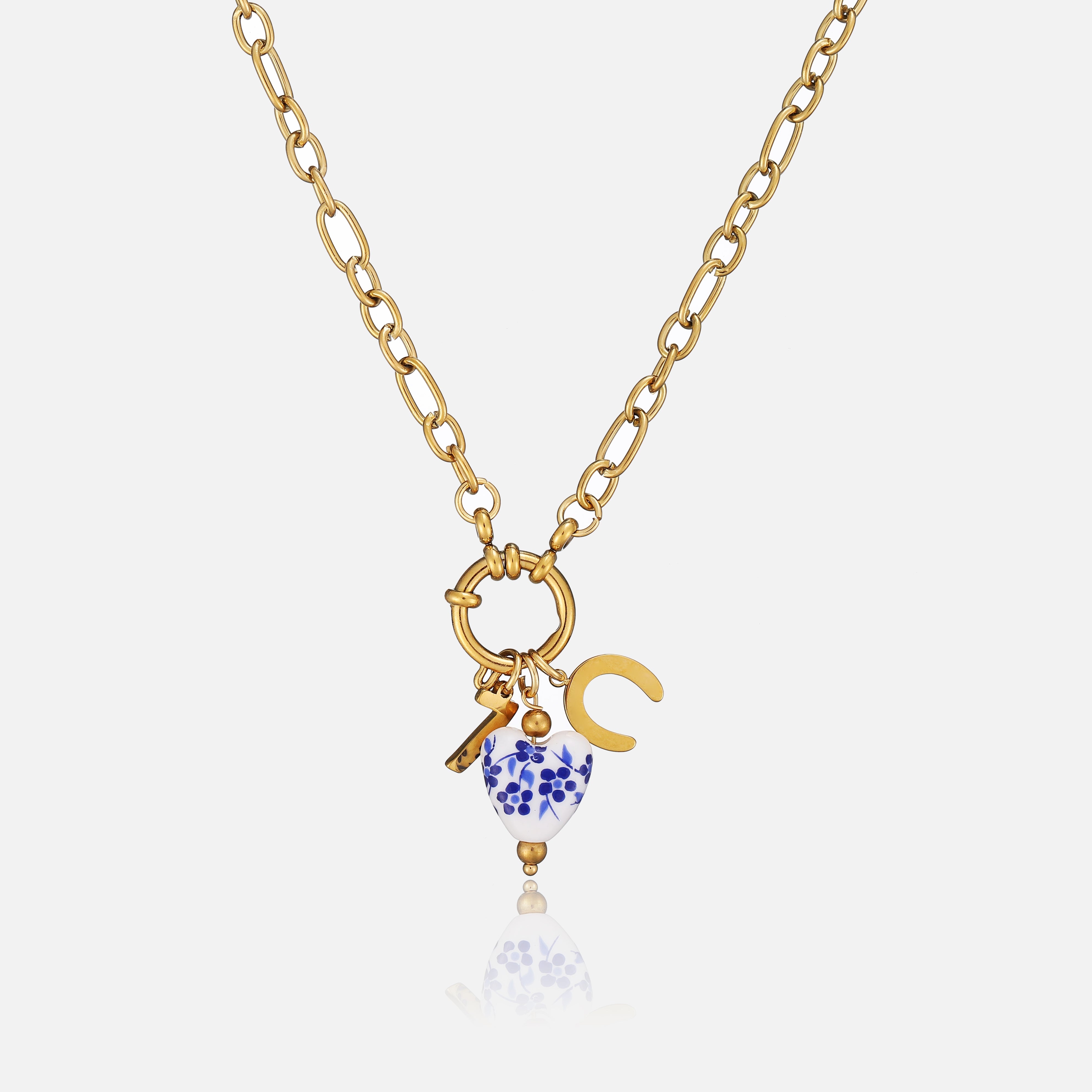 Freida | Soft Blue Gem Pendant Necklace