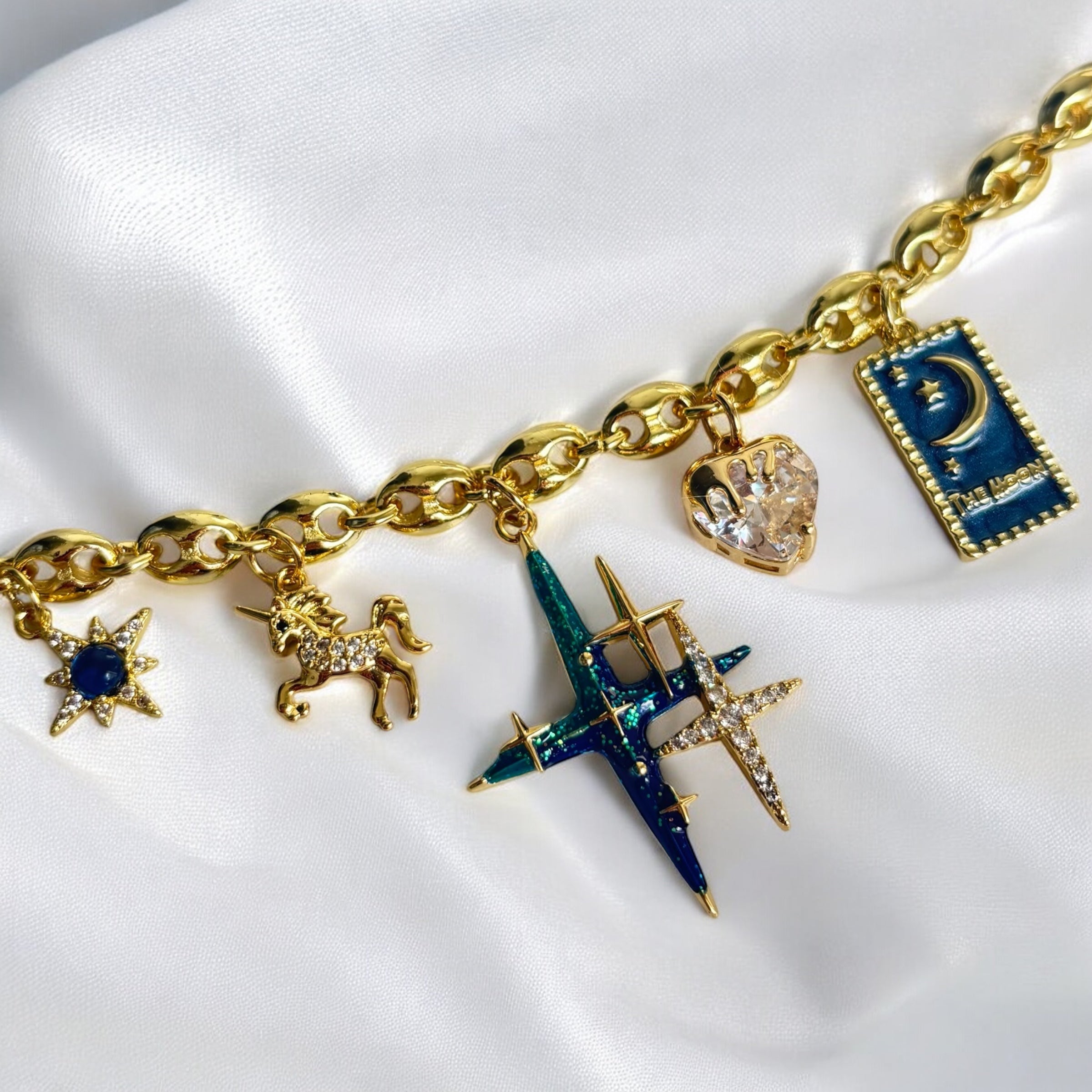 Zamyra | Handmade Celestial Statement Necklace