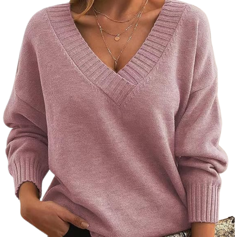 Céline | Lightweight V-Neck Everyday Sweater
