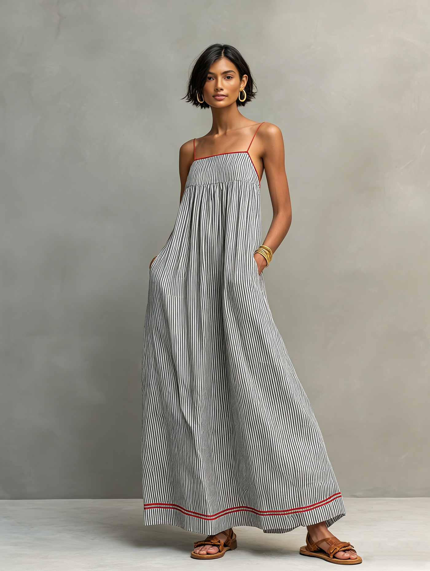Genevra | Maxi Striped Sundress
