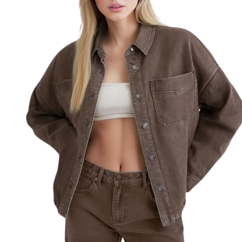 Elara | Vintage Loose Denim Jacket